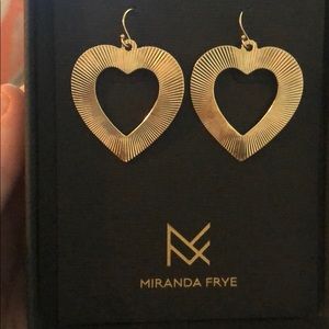 Gold Heart Earrings